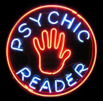 "Psychic Reader" sign