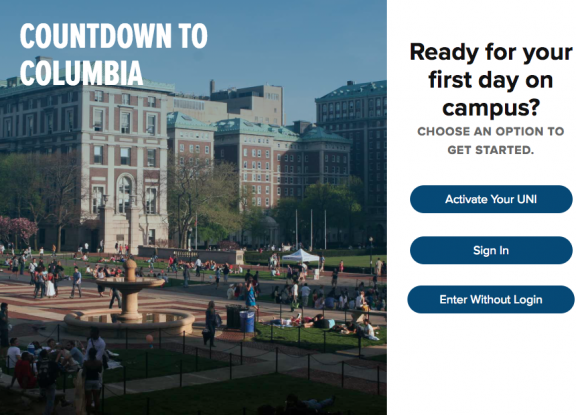 Countdown to Columbia 2018 Site